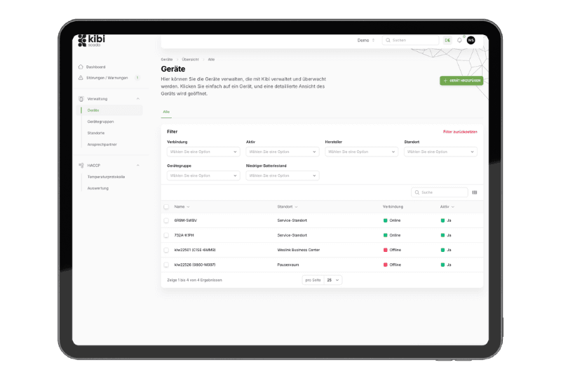 Kibi Scada LoRaWAN Gateway zur Verbindung der Funk-Sensoren mit der Cloud-Plattform